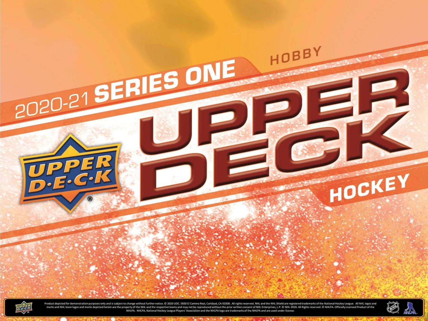 2020/21 Upper Deck Series 1 Hockey Hobby Box 24 Packs Per Box, 8 Cards Per Pack IN STOCK