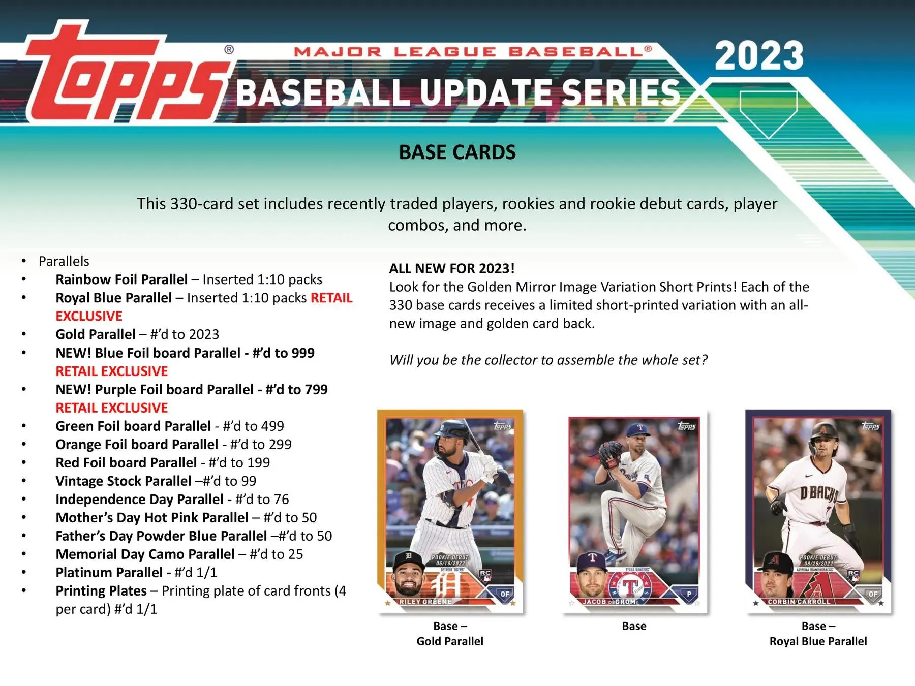 2023 Topps Update Series Baseball 7-Pack Blaster Box