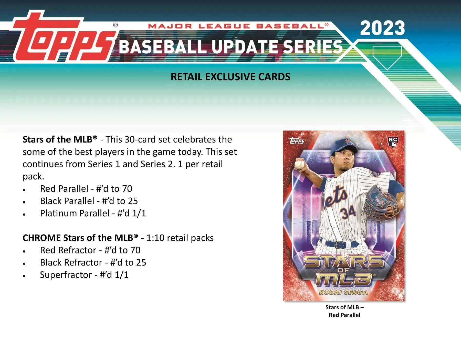 2023 Topps Update Series Baseball 7-Pack Blaster Box