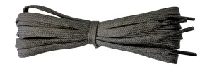 6 mm Flat Grey Cotton Trainer Shoelaces