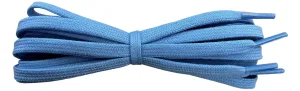 6 mm Flat Light Blue Cotton Trainer Shoelaces