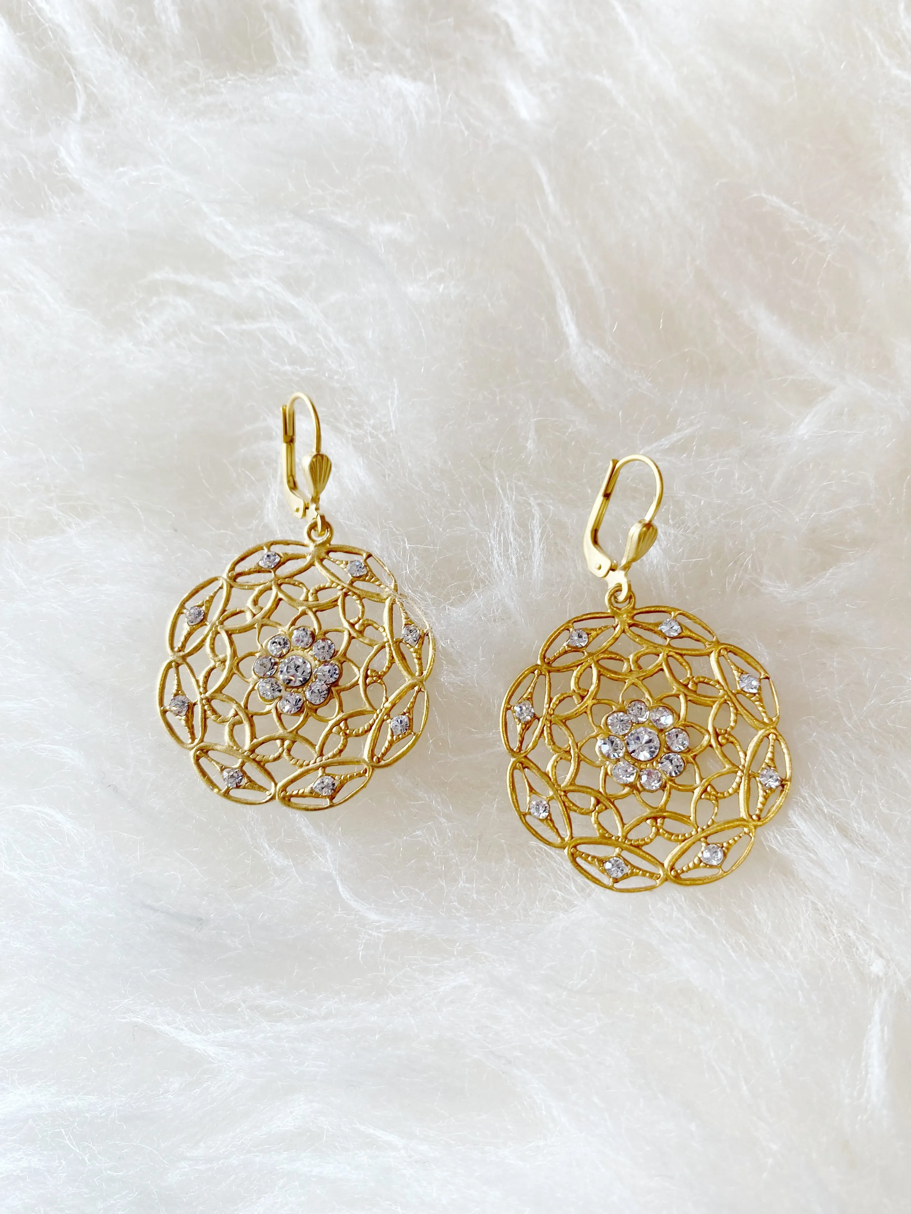 9430G Round Web Emily Earring