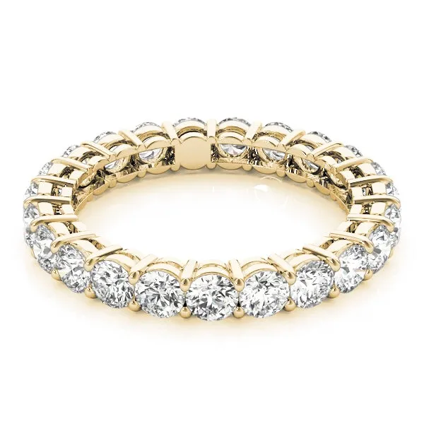 AMOUR 3.2 Carat Diamond Eternity Band in 14K/ 18K/ Platinum GIA Graded 15 pointer G Color SI1 Clarity By Mike Nekta SIZE 7 to 8