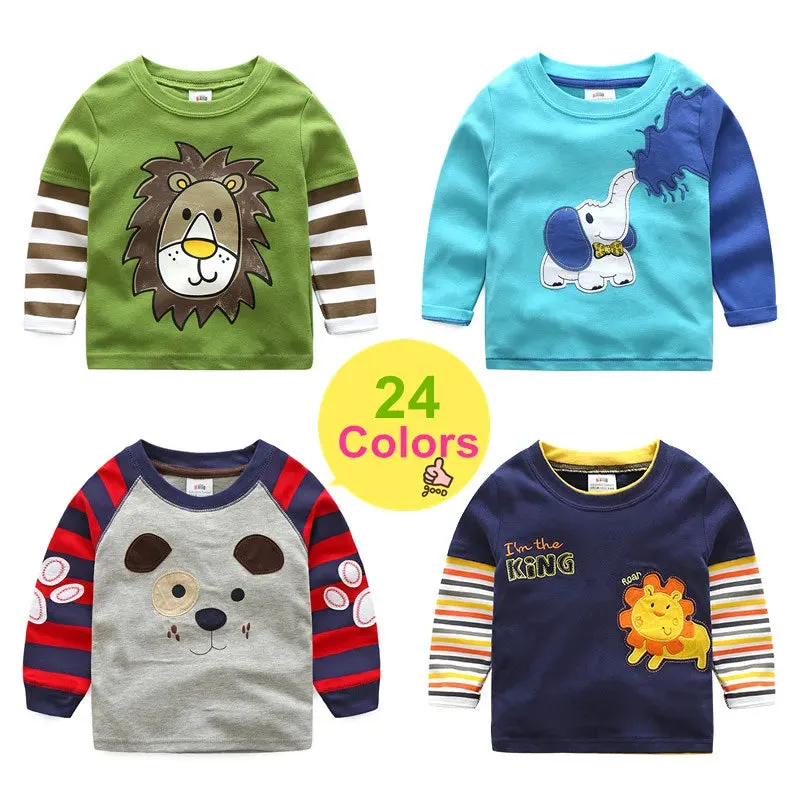 Baby Boys 2-10T Long Animal Sweatshirts