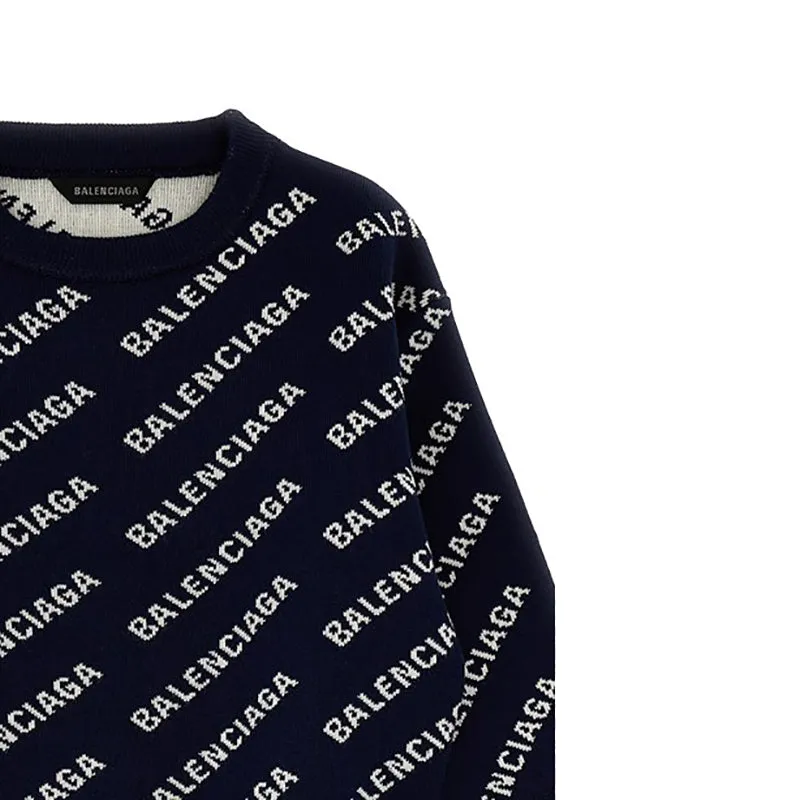 Balenciaga Logo-Embellished Designer Sweater