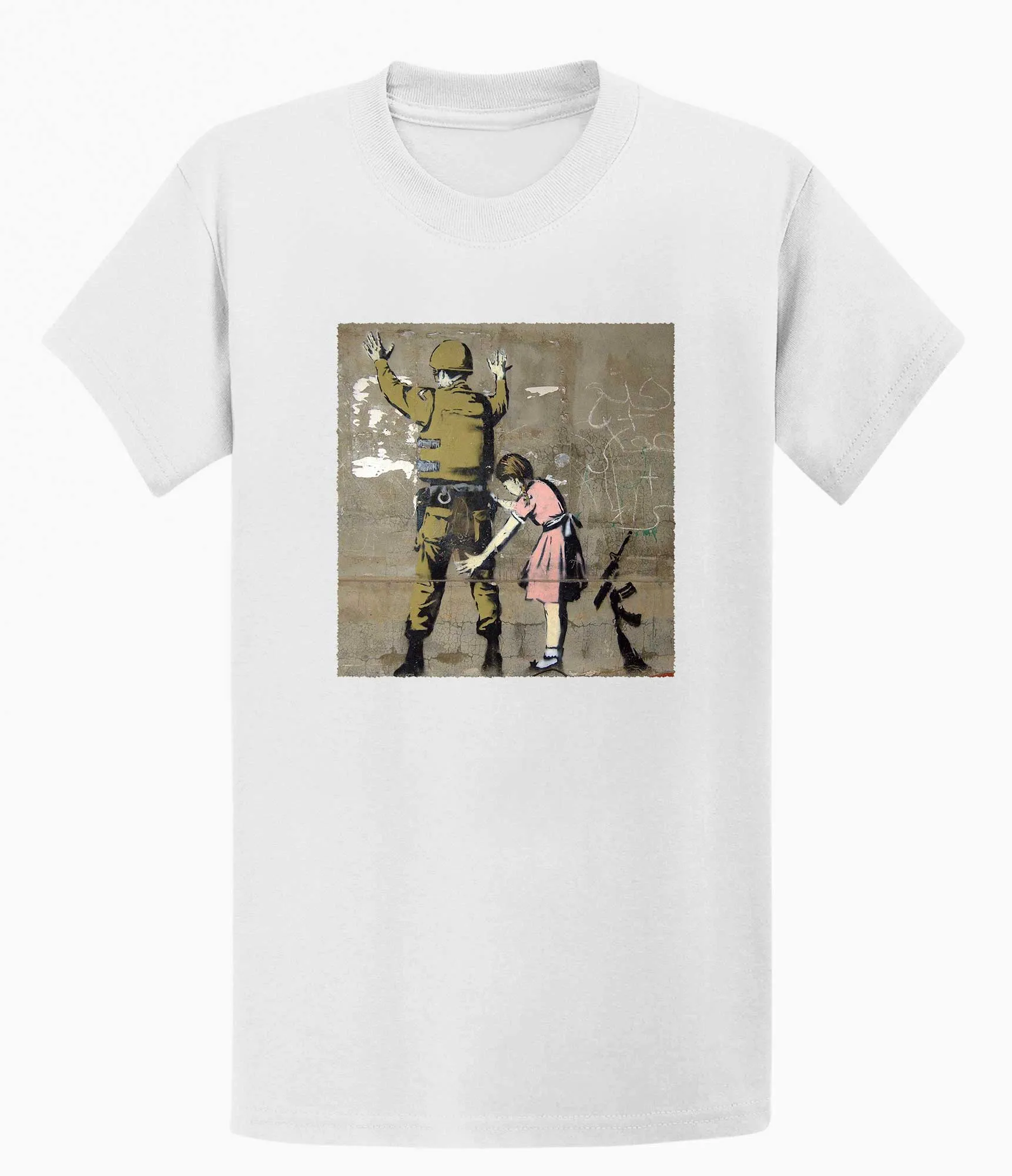 Banksy T-shirt - Girl and a Soldier