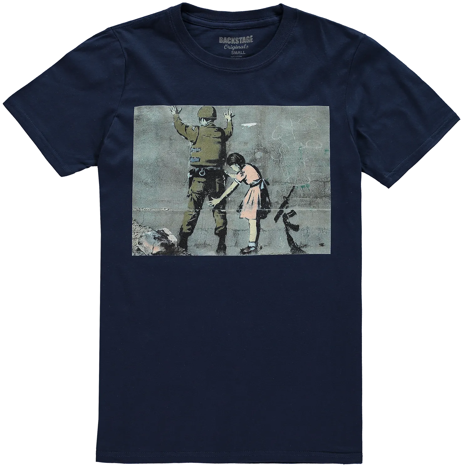 Banksy T-shirt - Girl and a Soldier