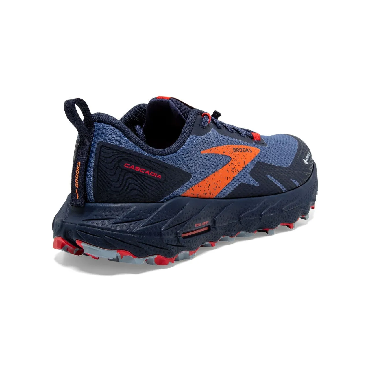 Brooks Cascadia 17 GTX (Womens) - Navy/Bittersweet/Peacoat