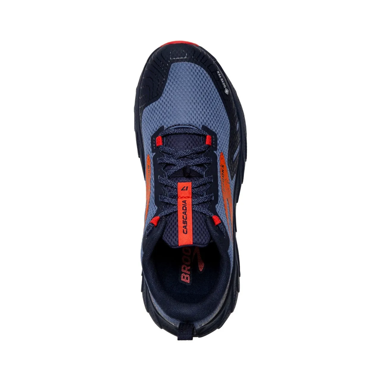 Brooks Cascadia 17 GTX (Womens) - Navy/Bittersweet/Peacoat