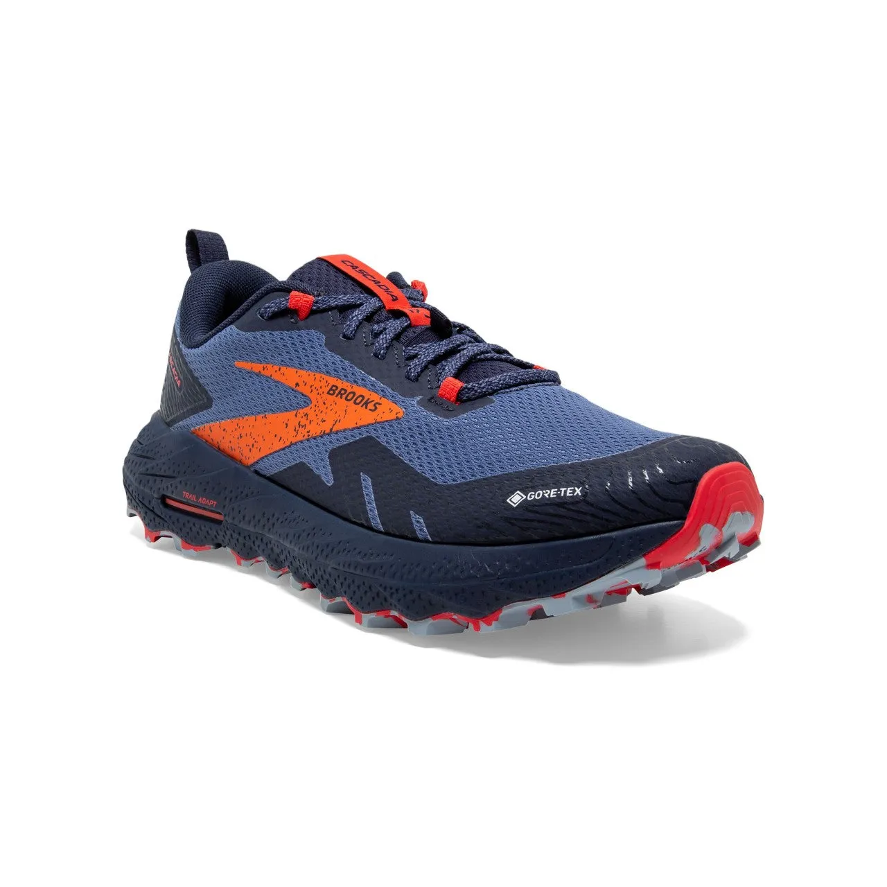 Brooks Cascadia 17 GTX (Womens) - Navy/Bittersweet/Peacoat