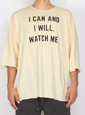 Buyer's Choice T-Shirt - I Can and I Will - Cream - 21-Y381