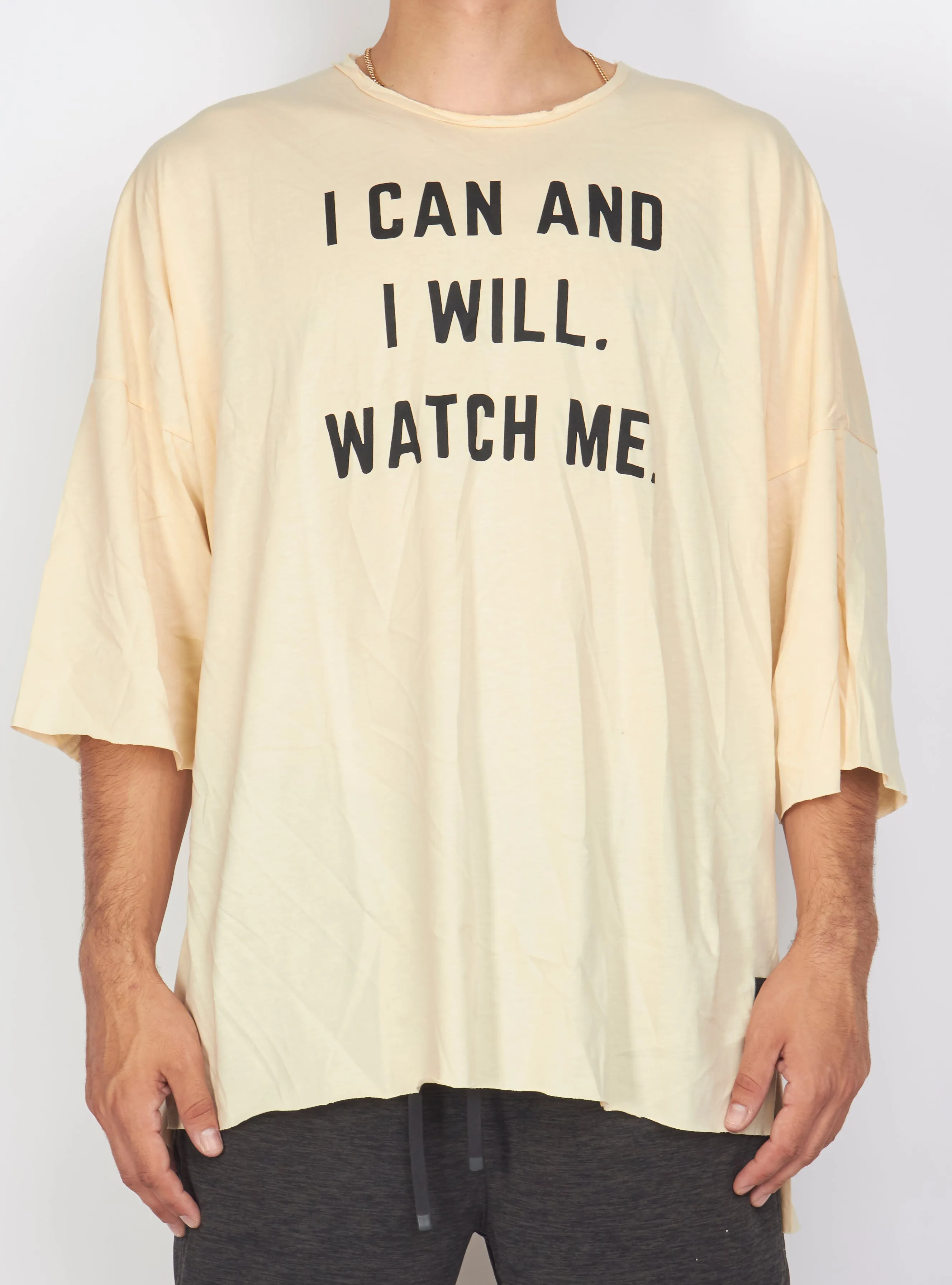 Buyer's Choice T-Shirt - I Can and I Will - Cream - 21-Y381