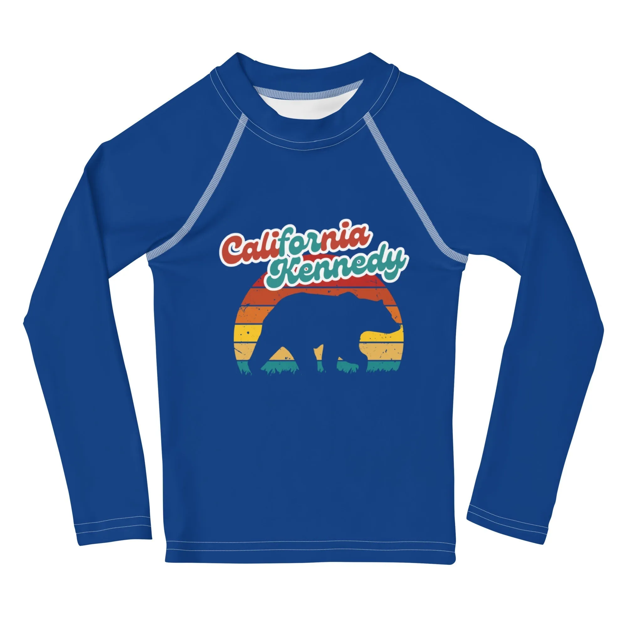 California for Kennedy Bear Kids Rash Guard