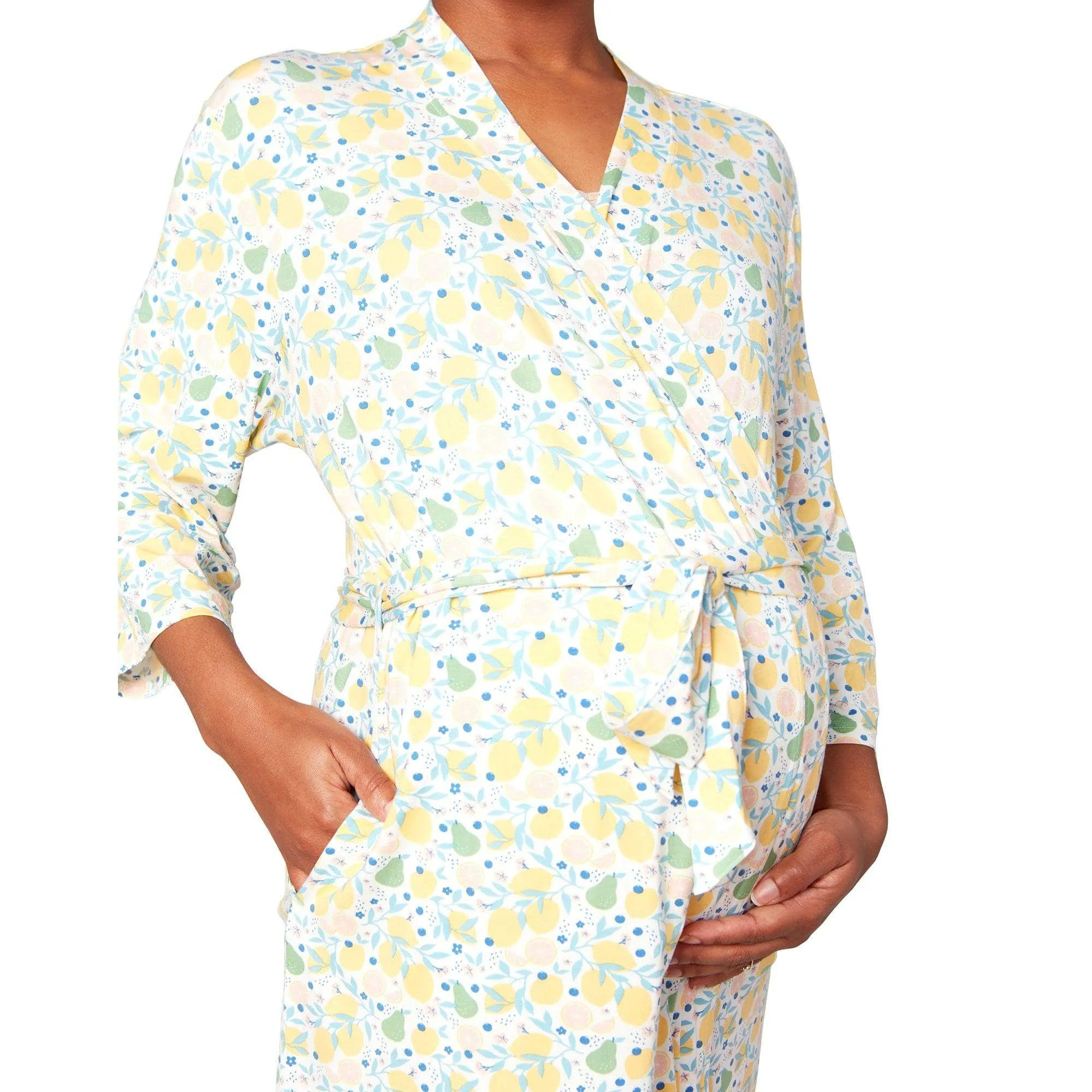 citrus bloom women's modal robe