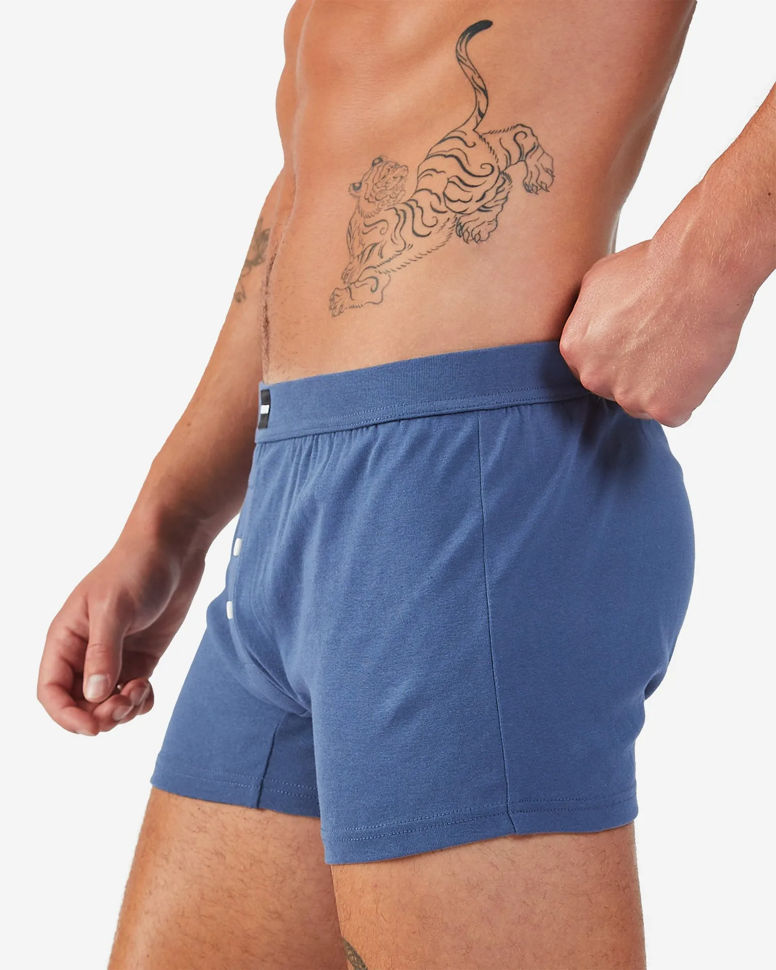 Cotton Boxer Short - Navy