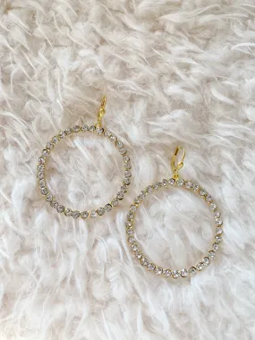 Crystal Hoop Earring