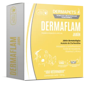 Dermaflam Jabón Dermatológico 100Gr - Pet's Pharma