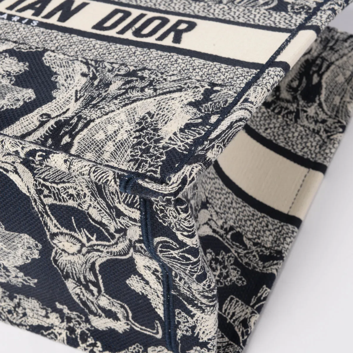 Dior Blue Toile De Jouy Medium Book Tote