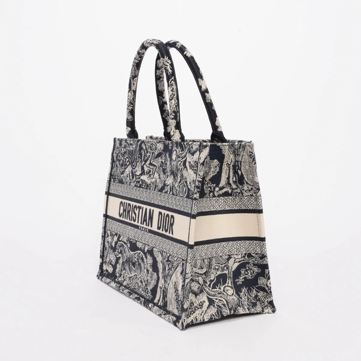 Dior Blue Toile De Jouy Medium Book Tote