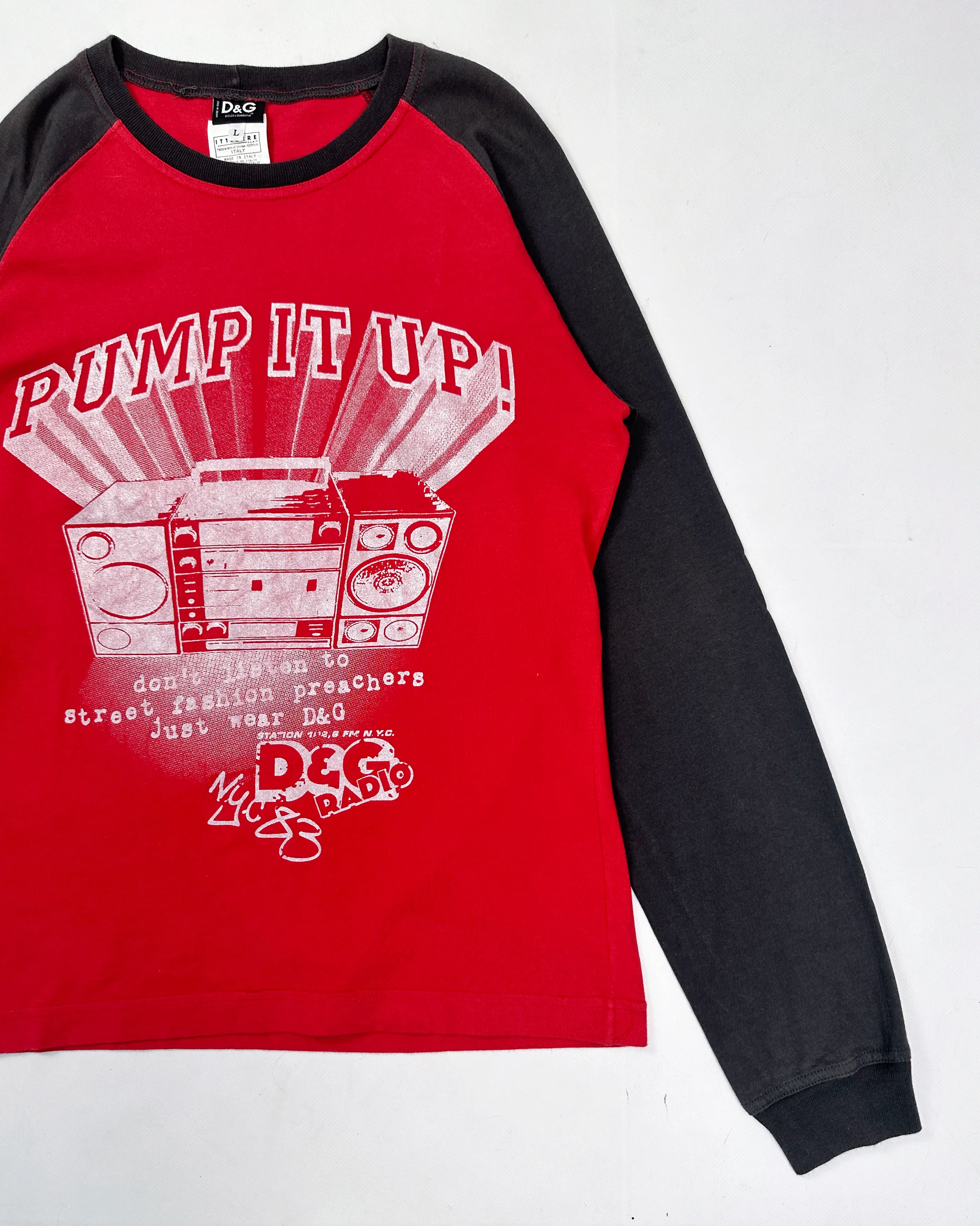 Dolce & Gabbana "Pump It Up" Longsleeve Tee 2000's