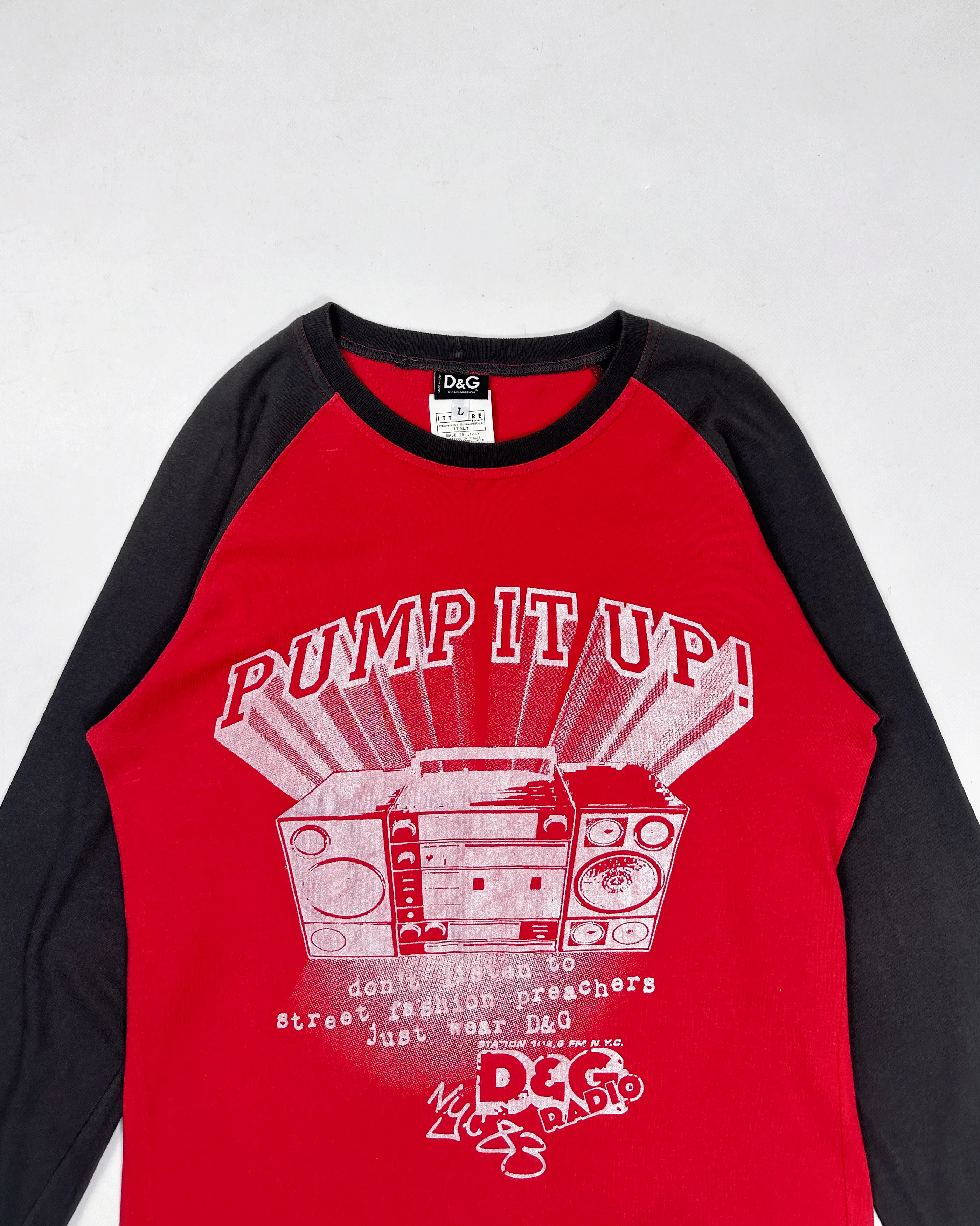 Dolce & Gabbana "Pump It Up" Longsleeve Tee 2000's