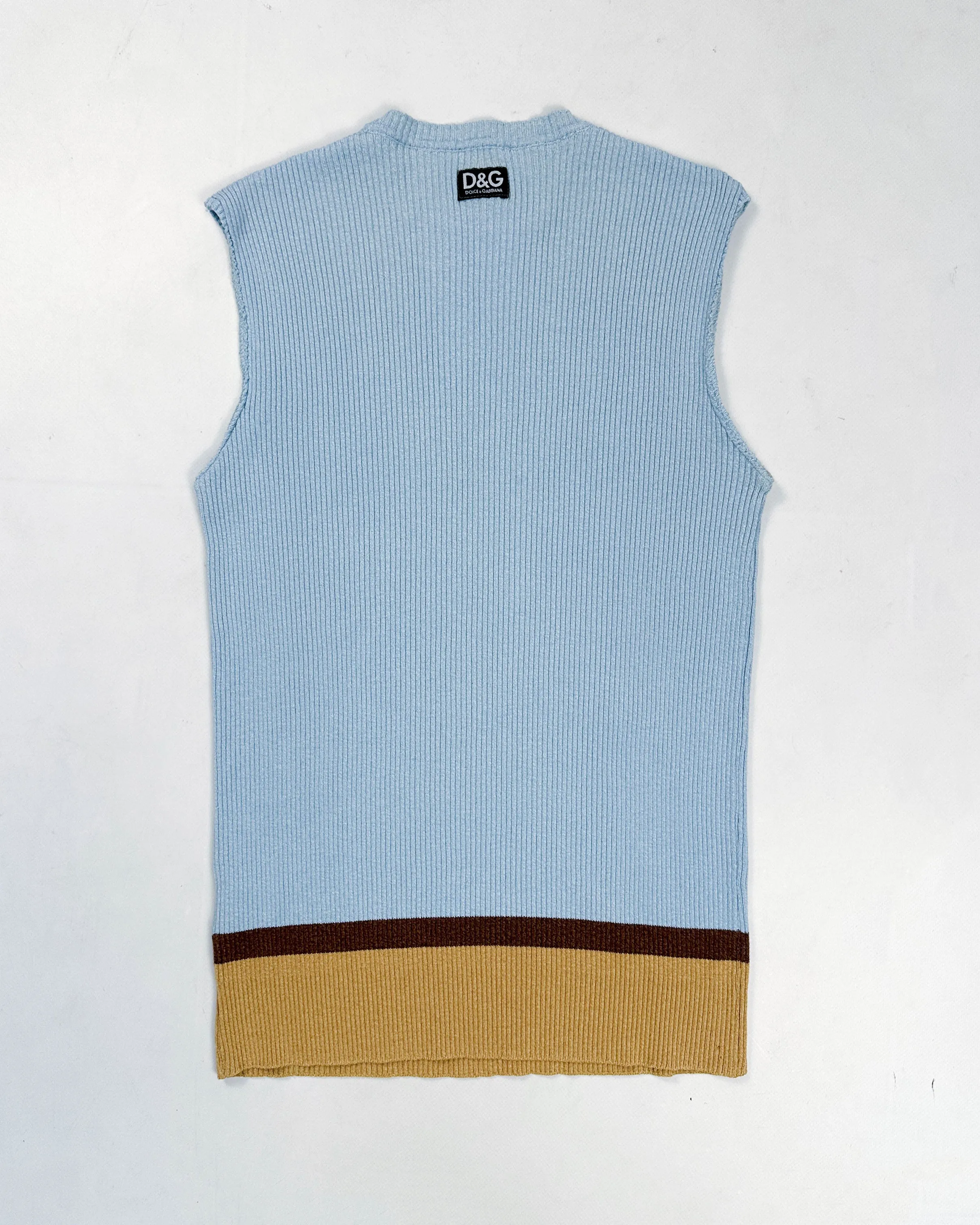 Dolce & Gabbana Sleveless Blue Vest 2000's