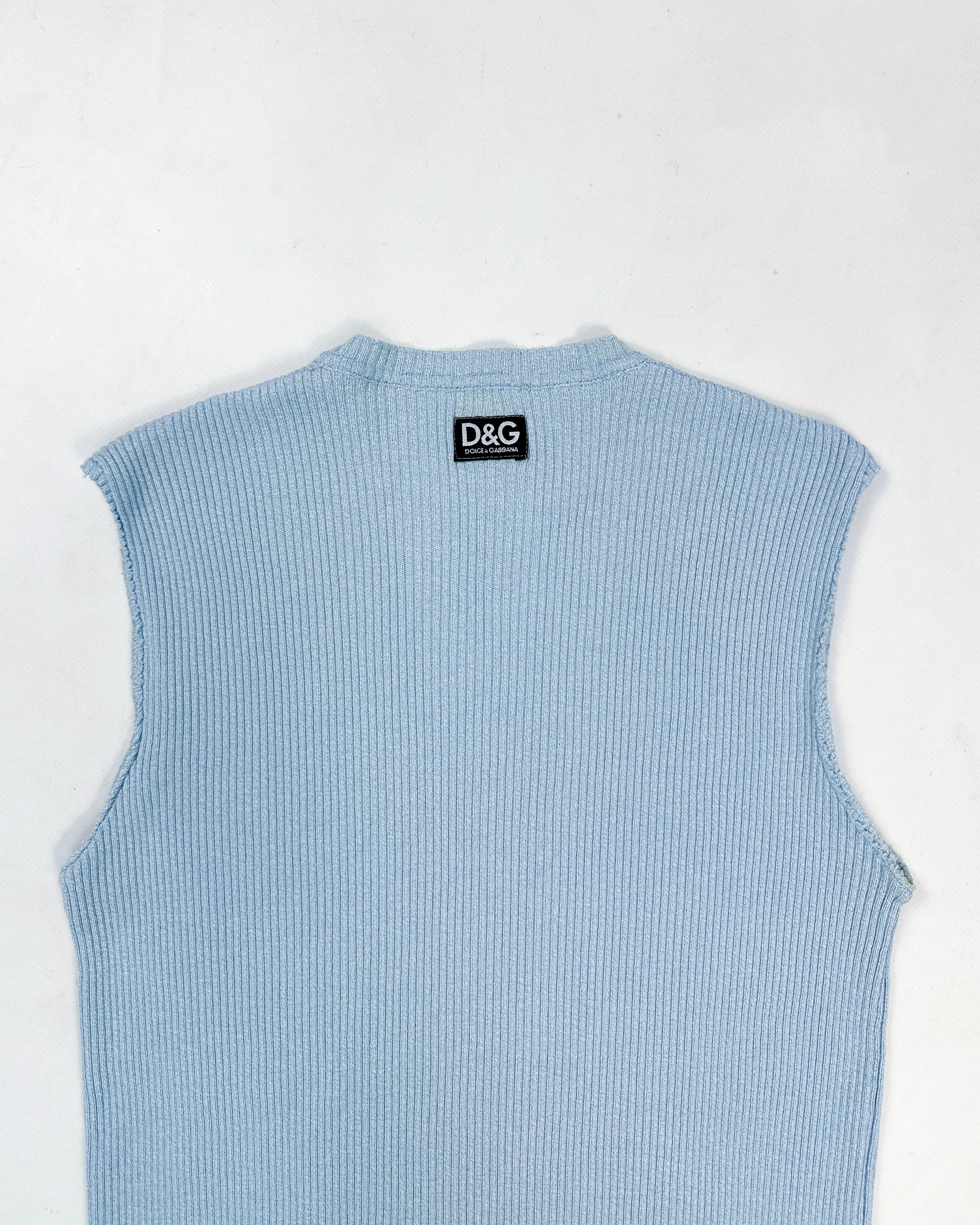 Dolce & Gabbana Sleveless Blue Vest 2000's