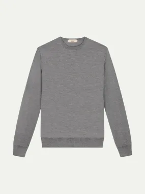 Extrafine Merino Crew Neck Sweater Dark Grey