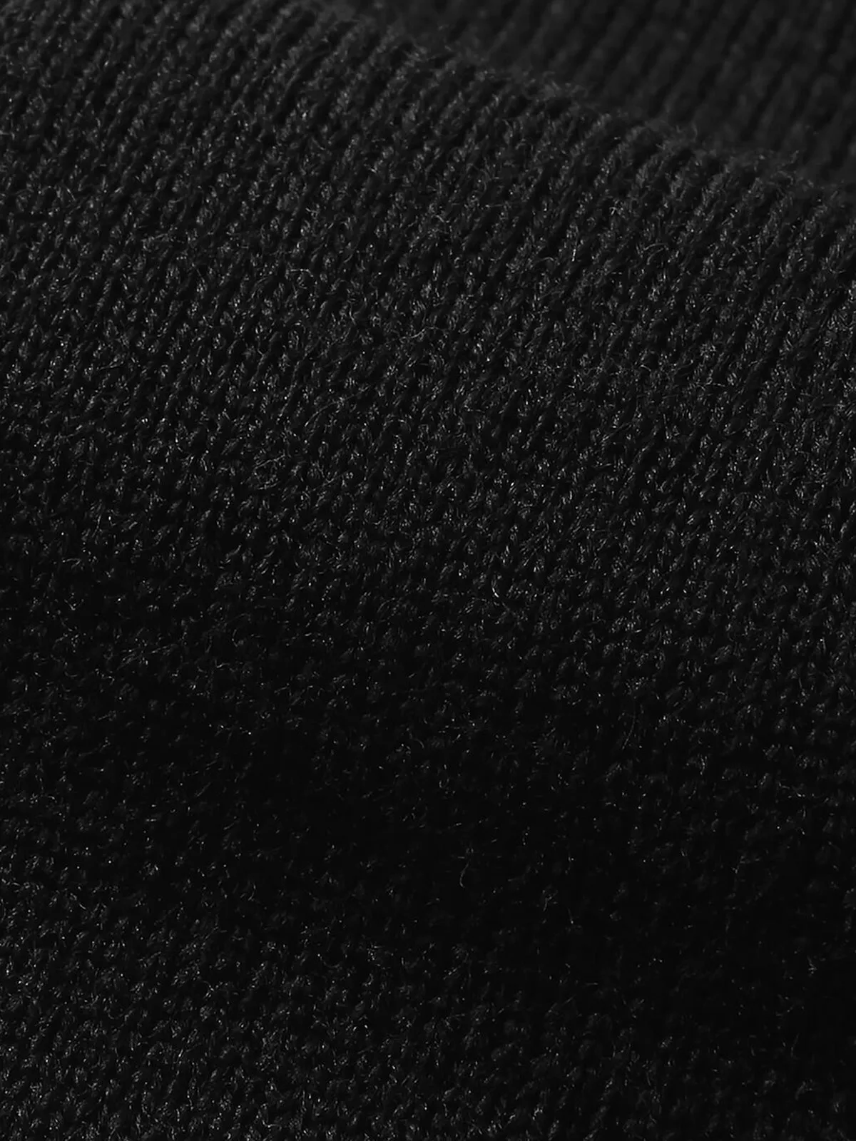 Extrafine Merino Polo Black