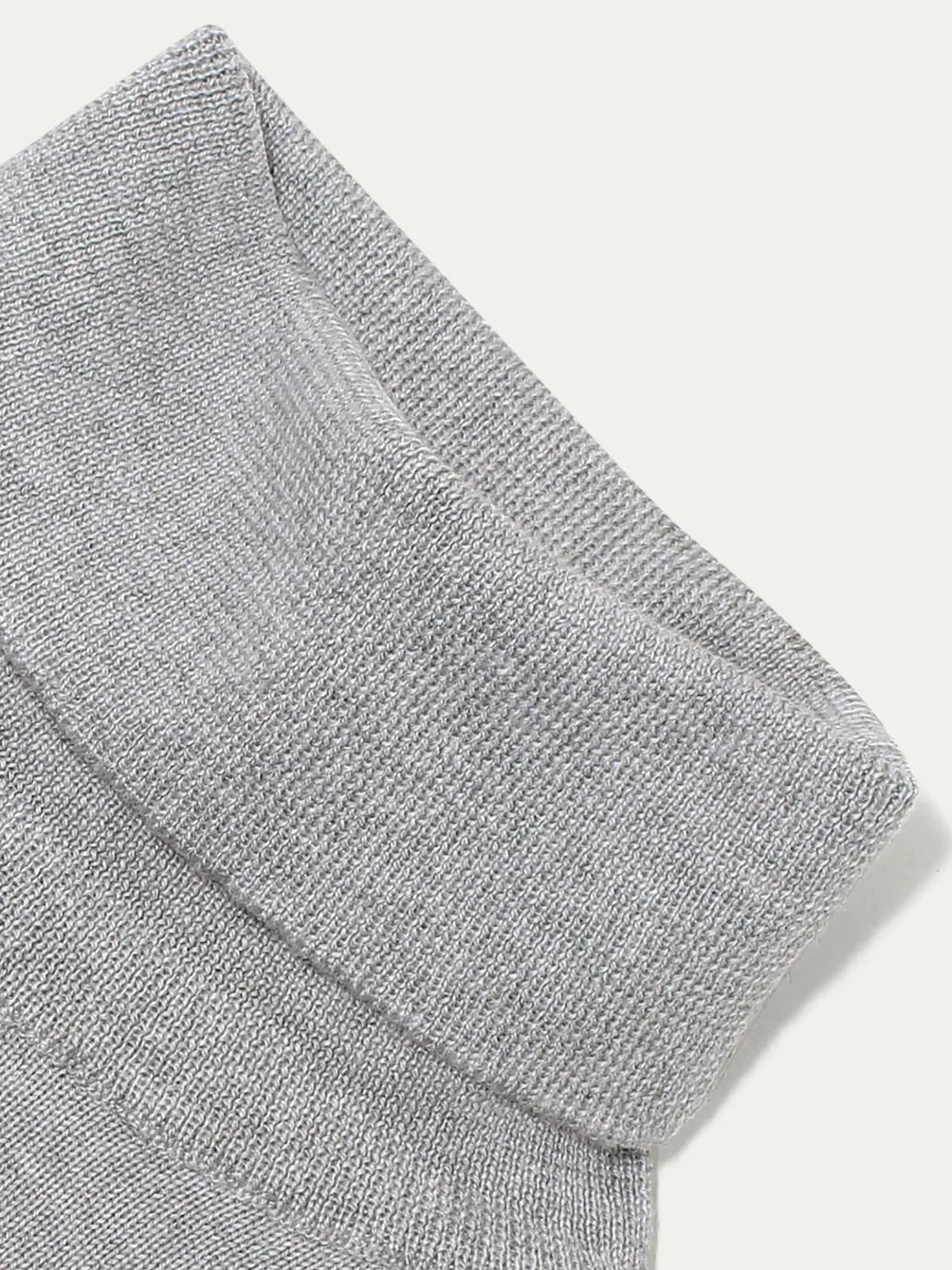 Extrafine Merino Rollneck Light Grey