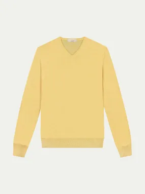 Extrafine Merino V-Neck Yellow