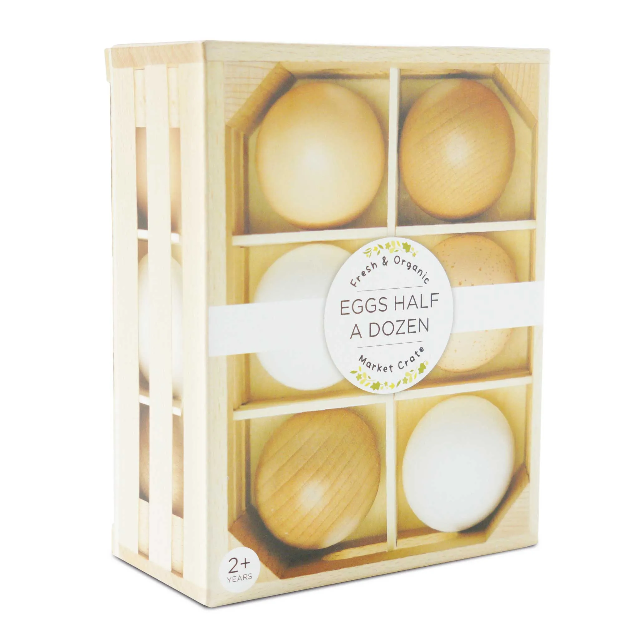 Farm Eggs Wooden Market Crate