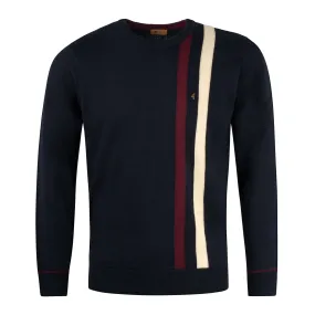 Gabicci Vintage Capone Knit Jumper Navy