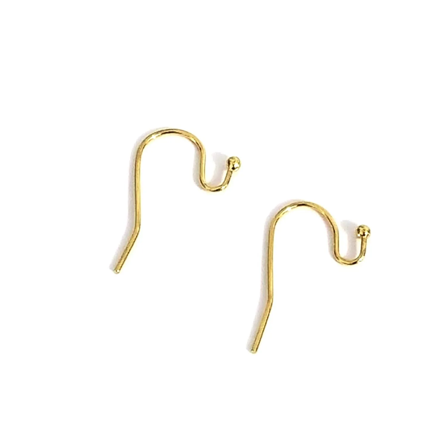 Gold Stainless Steel Ear Wire,  Earrings Hooks, Easy Attach, Easy Change Style, 50 Pieces, #1348 G