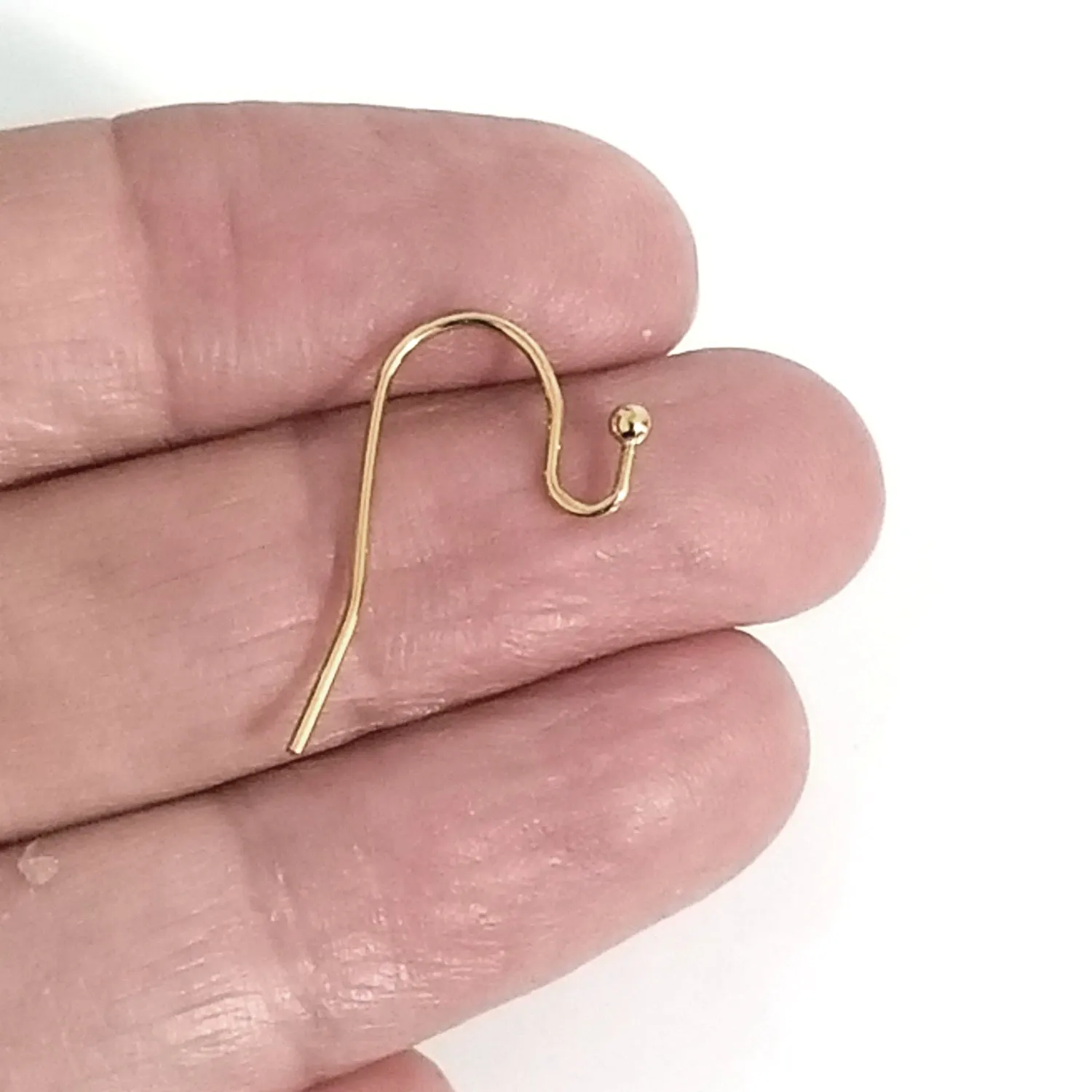 Gold Stainless Steel Ear Wire,  Earrings Hooks, Easy Attach, Easy Change Style, 50 Pieces, #1348 G