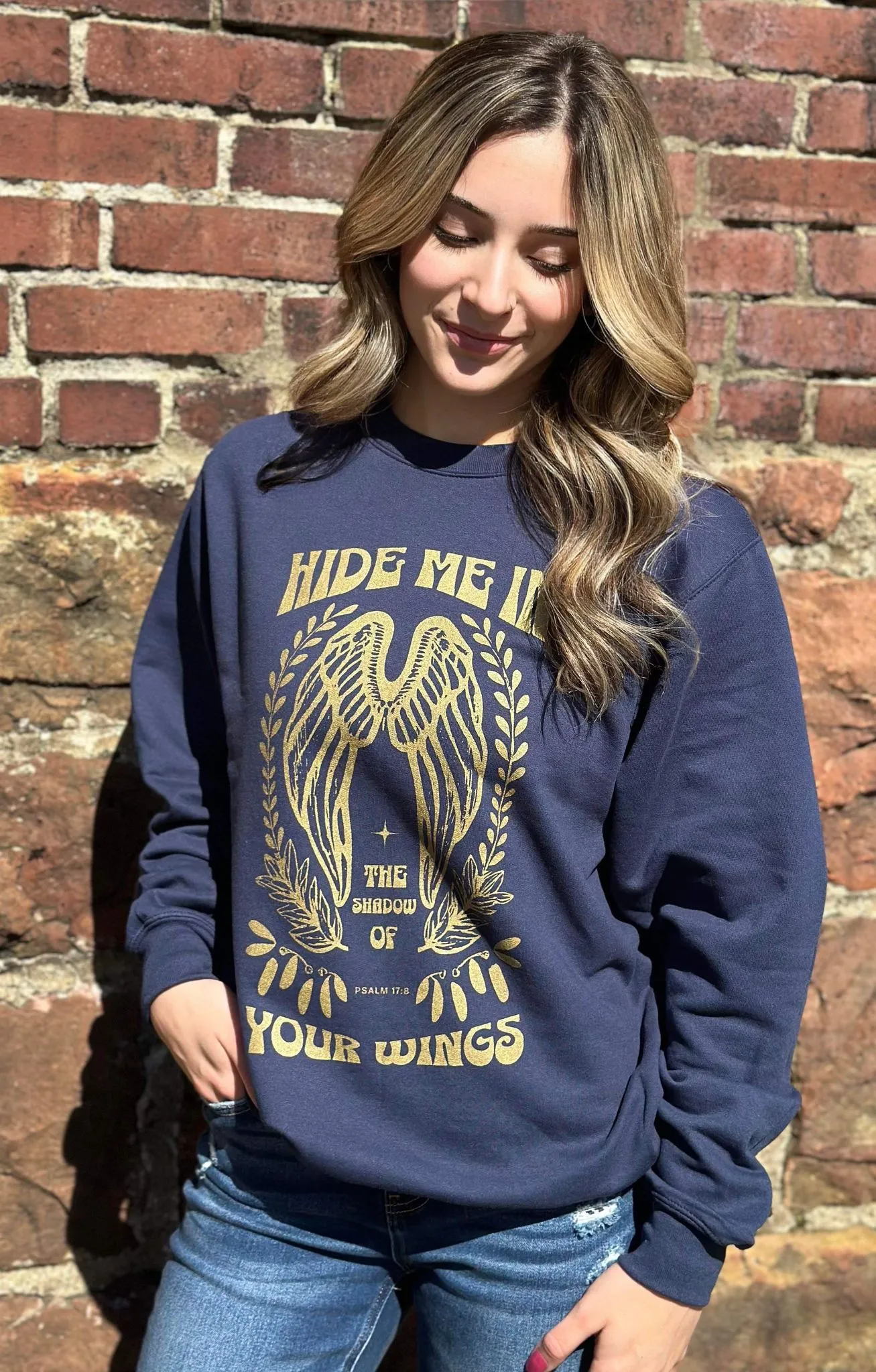 Hide Me in the Shadow of Your Wings Sweatshirt