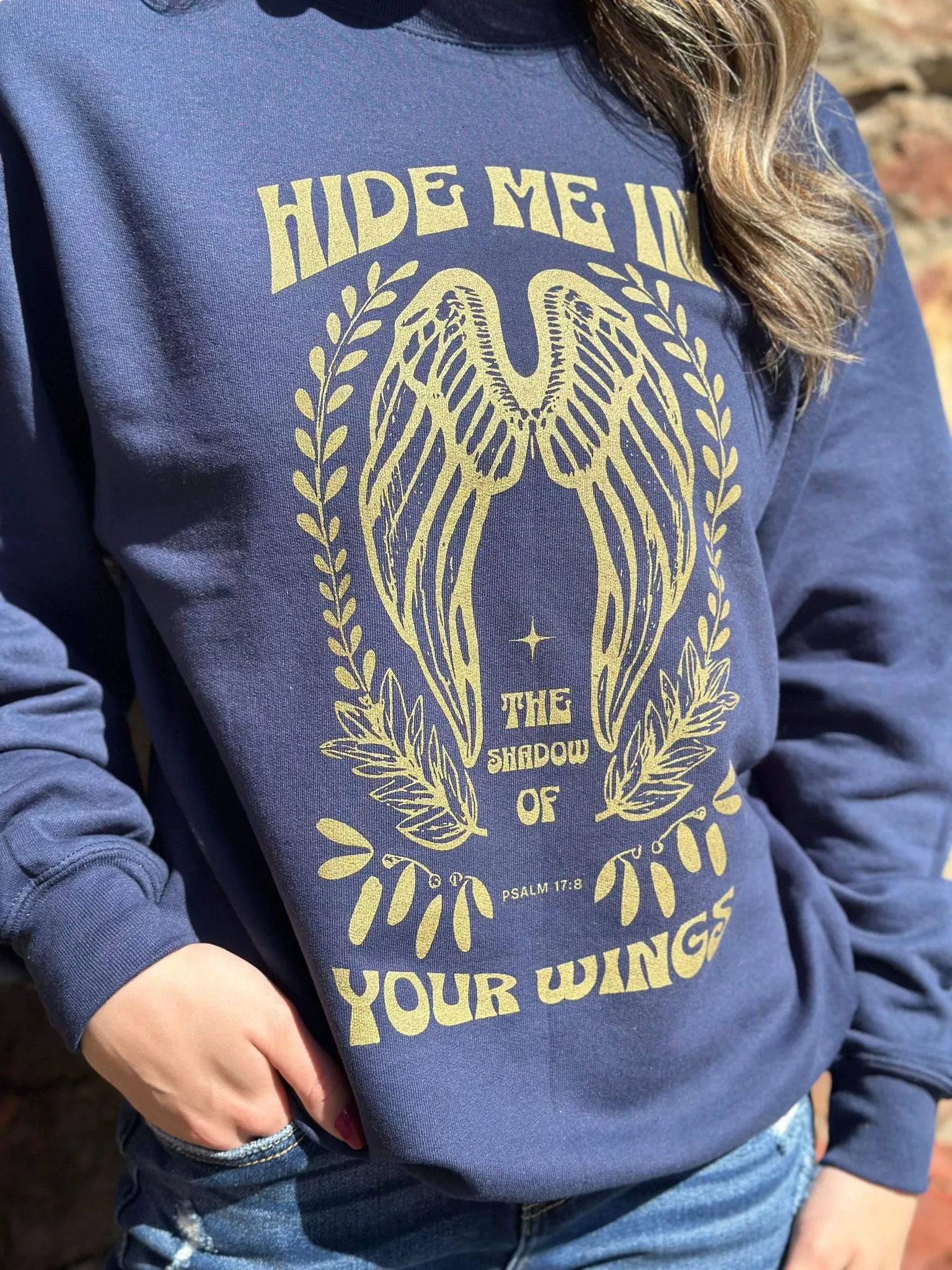 Hide Me in the Shadow of Your Wings Sweatshirt