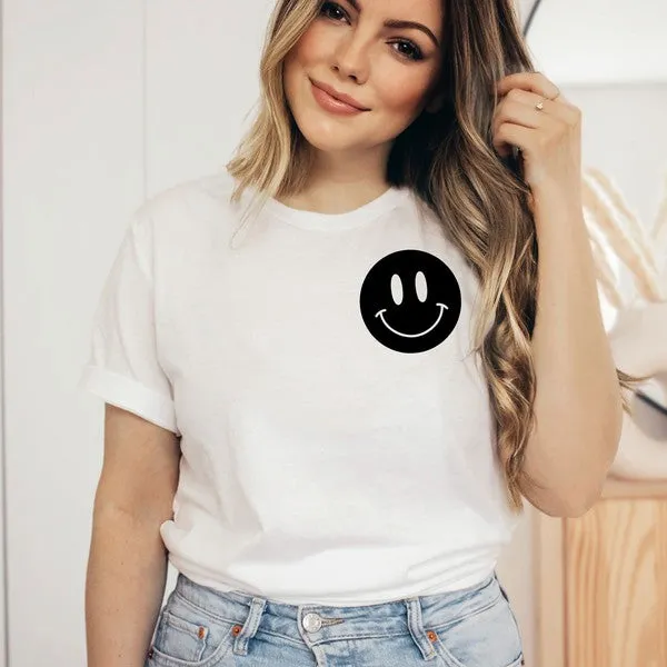 I'm A Cool Mom Smiley Face Front & Back Tee