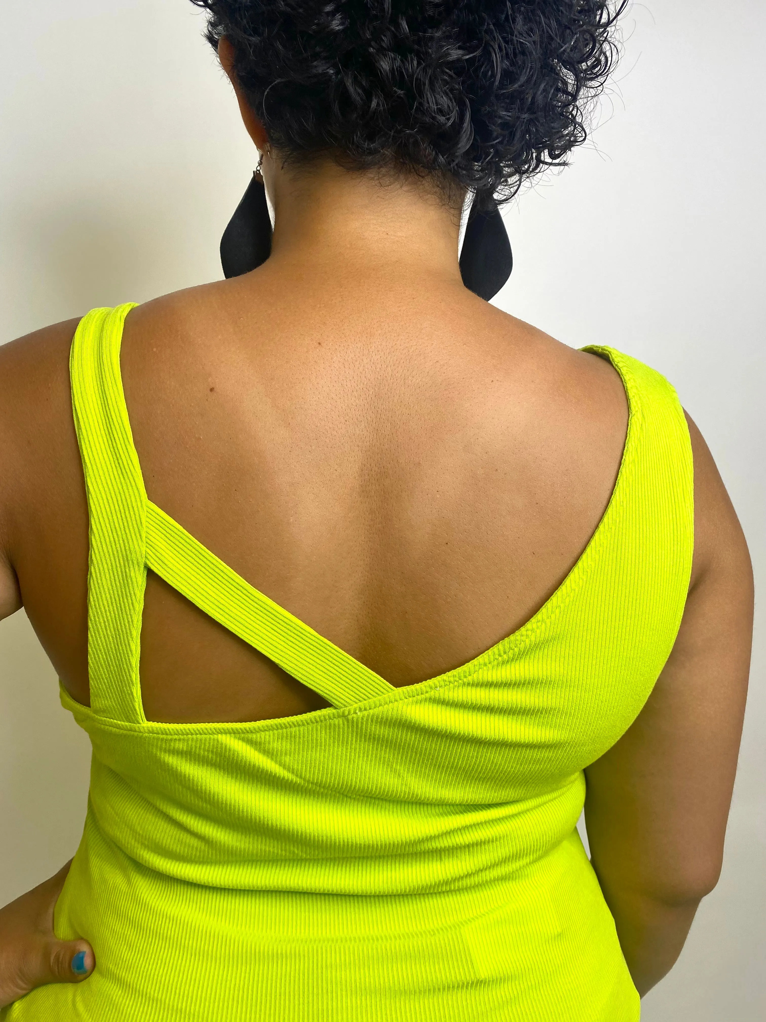 #K454 Far Away Tank Top (Lime)