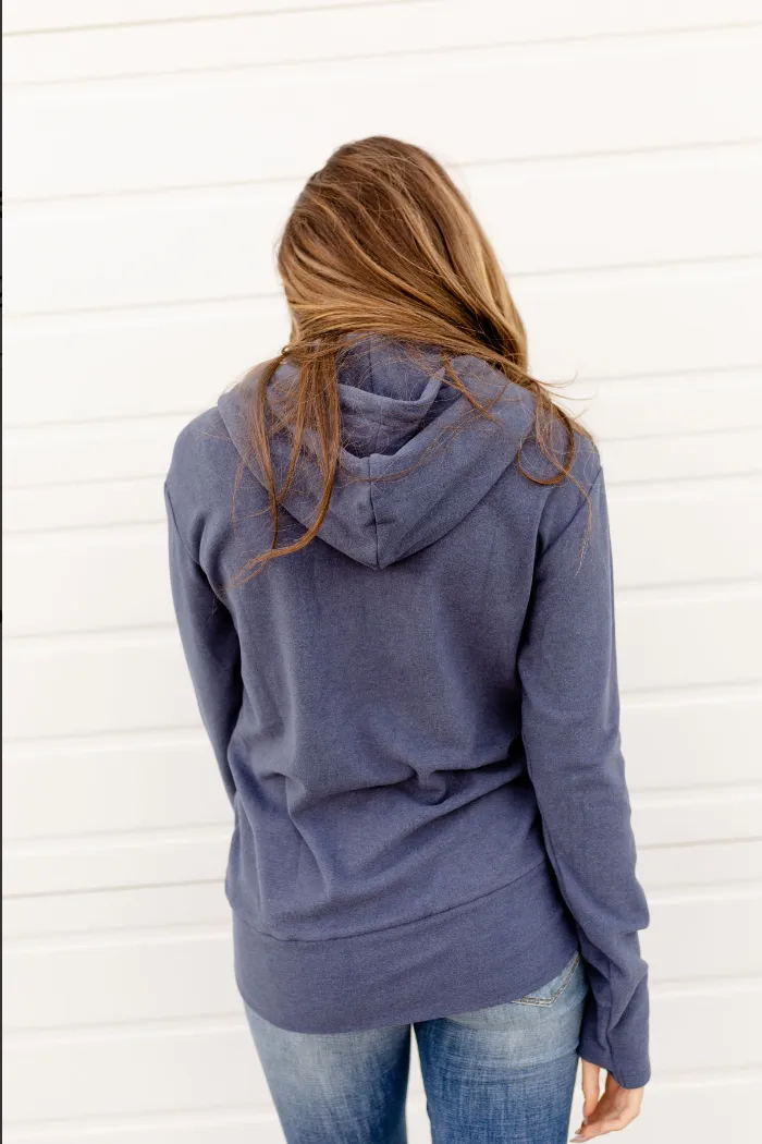 #K591 Ampersand Royal Half Zip Sweatshirt