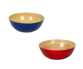 Lacquered Bamboo Bowls, 7 D x 3 H