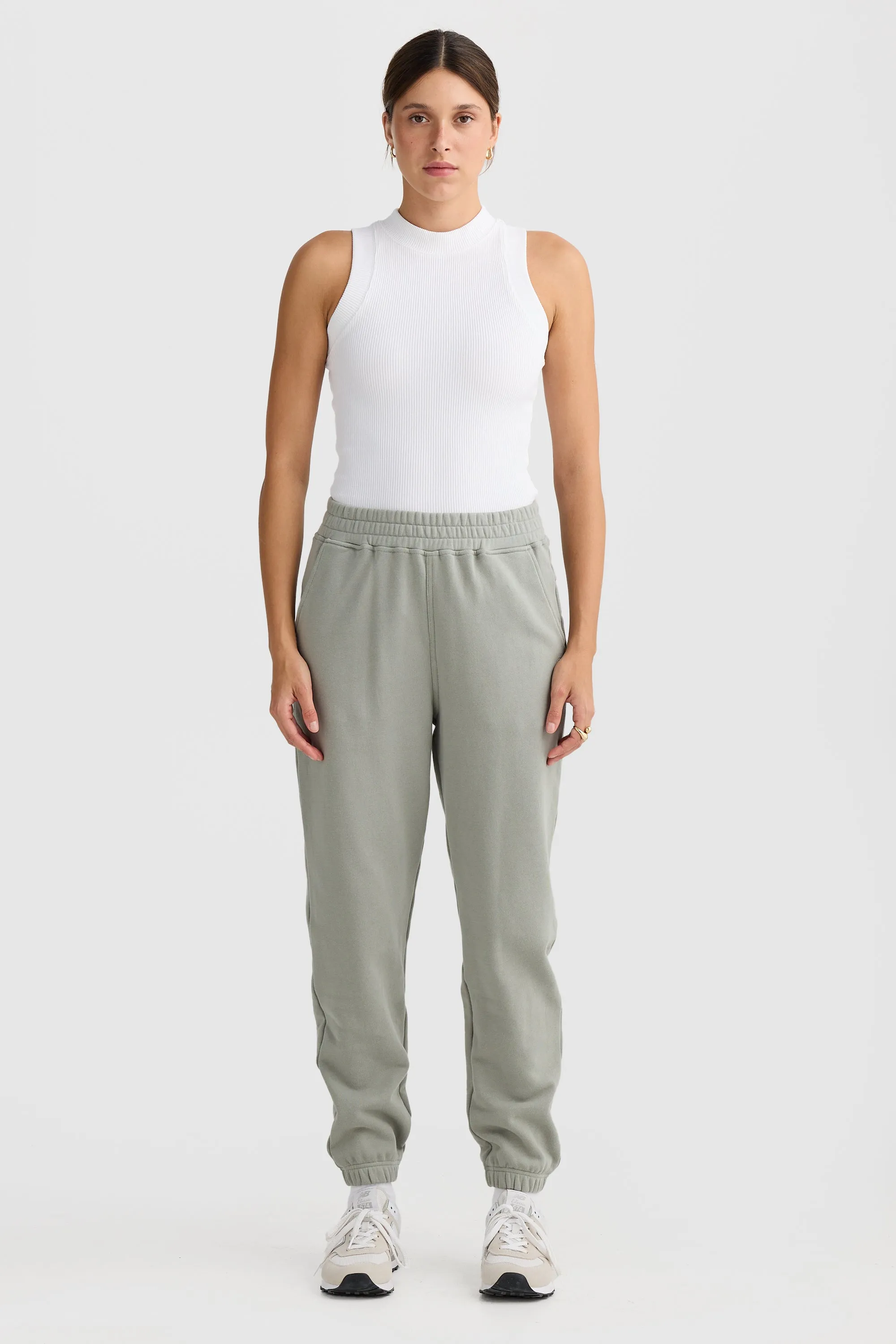 Lena Track Pants Dusty Olive