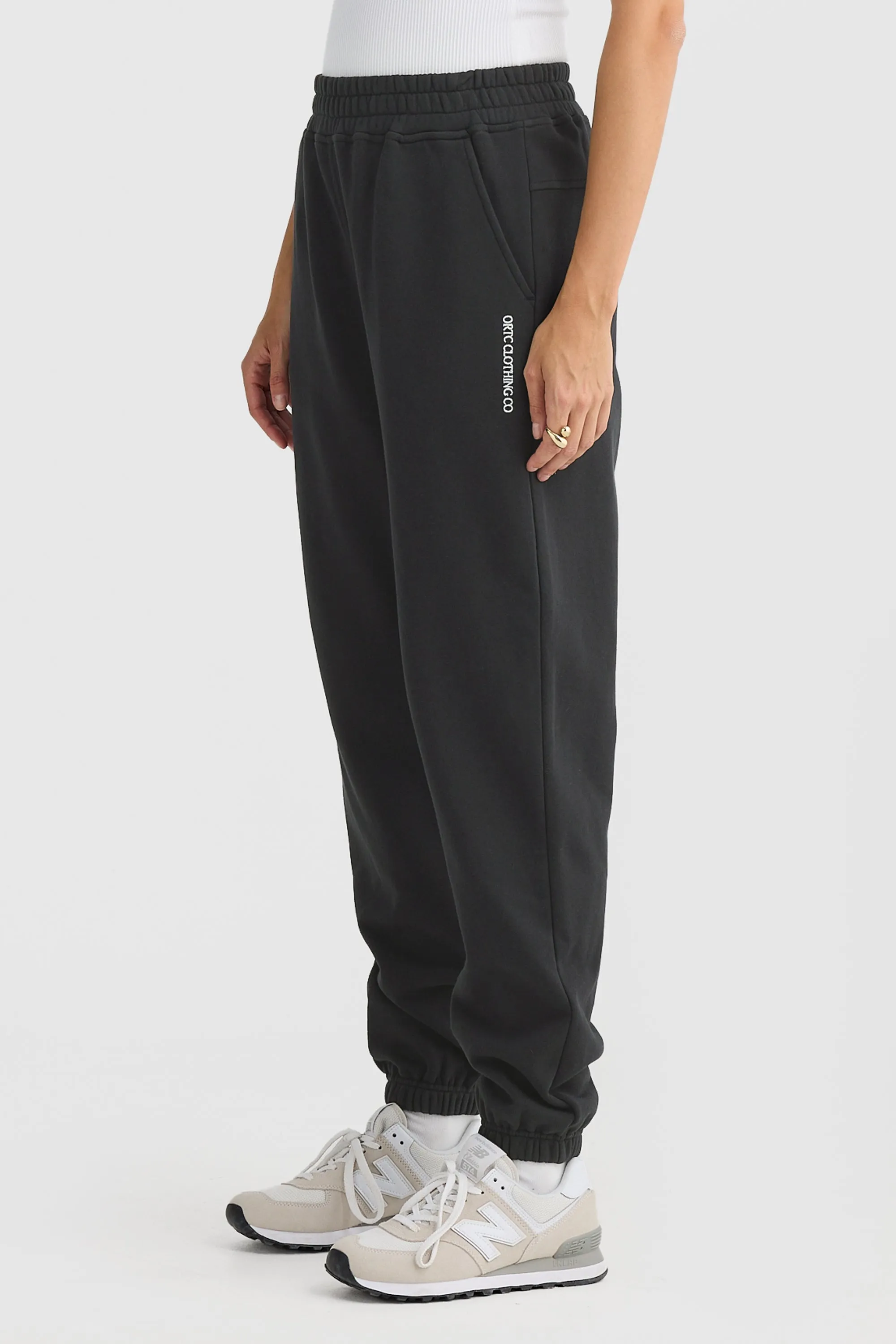 Lena Track Pants Washed Black