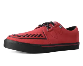 Lucious Red Suede D-Ring Interlace Sneaker