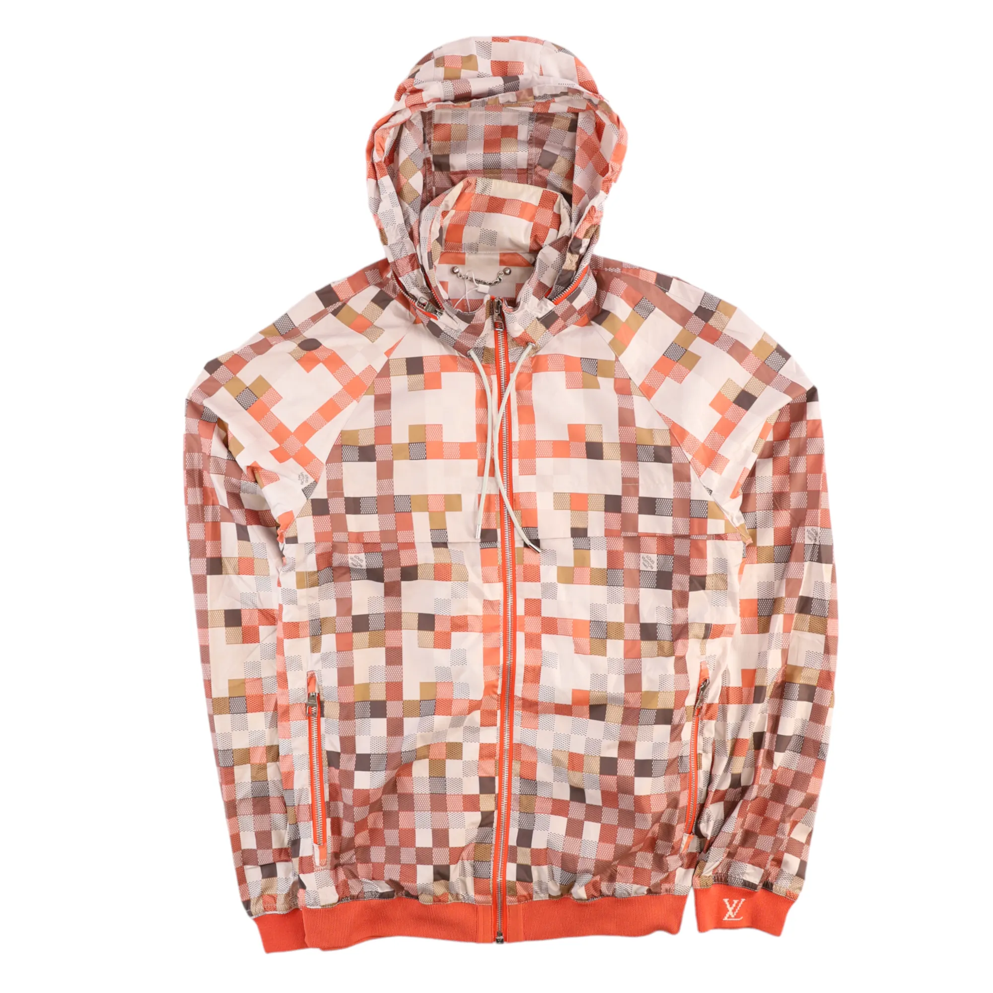 Men's Damier Windbreaker Orange Size IT 48 / M