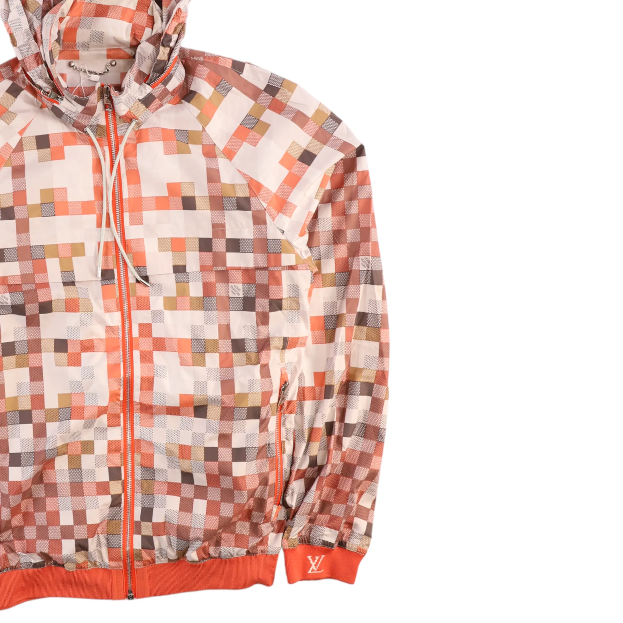 Men's Damier Windbreaker Orange Size IT 48 / M