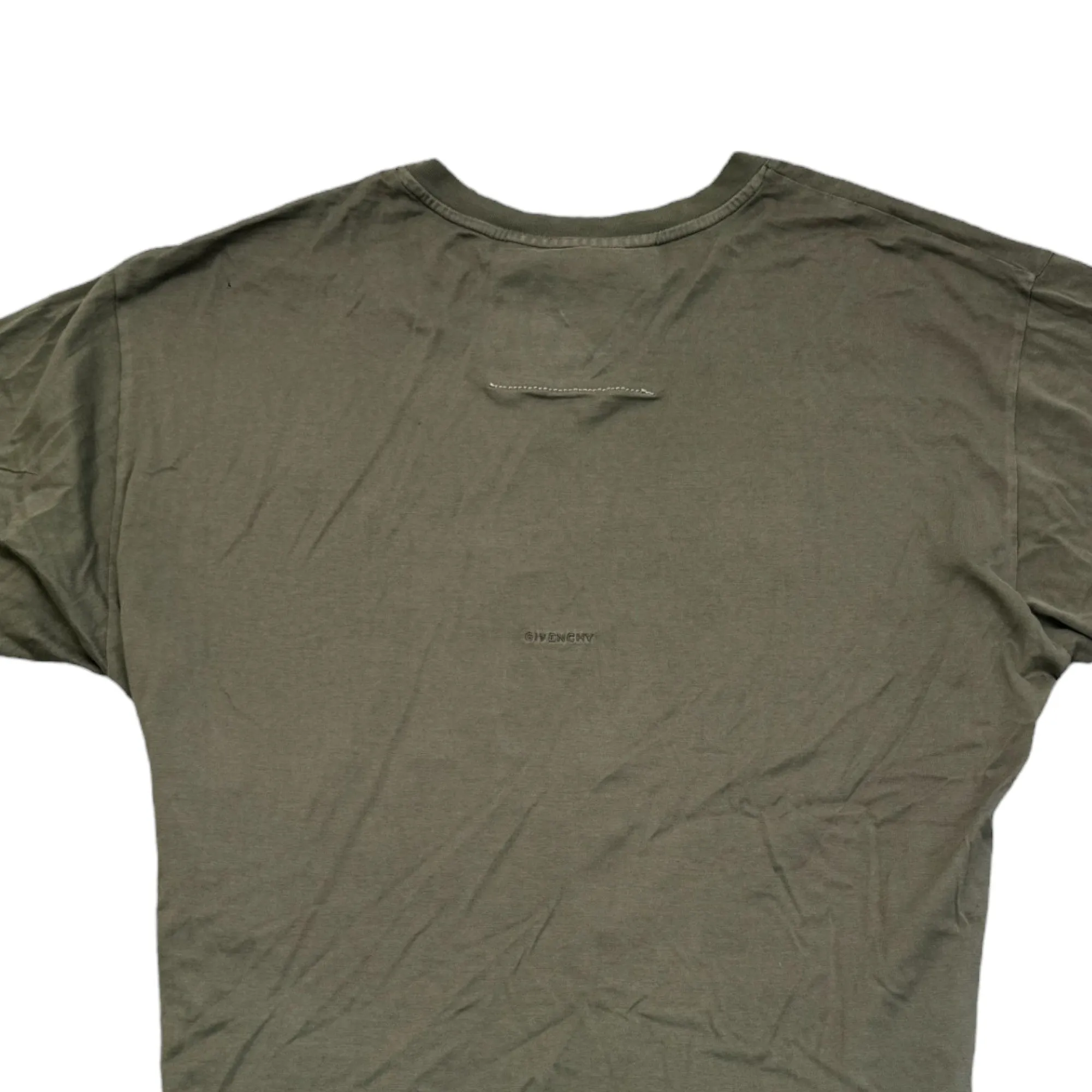 Men's Dog T-Shirt Khaki Size M