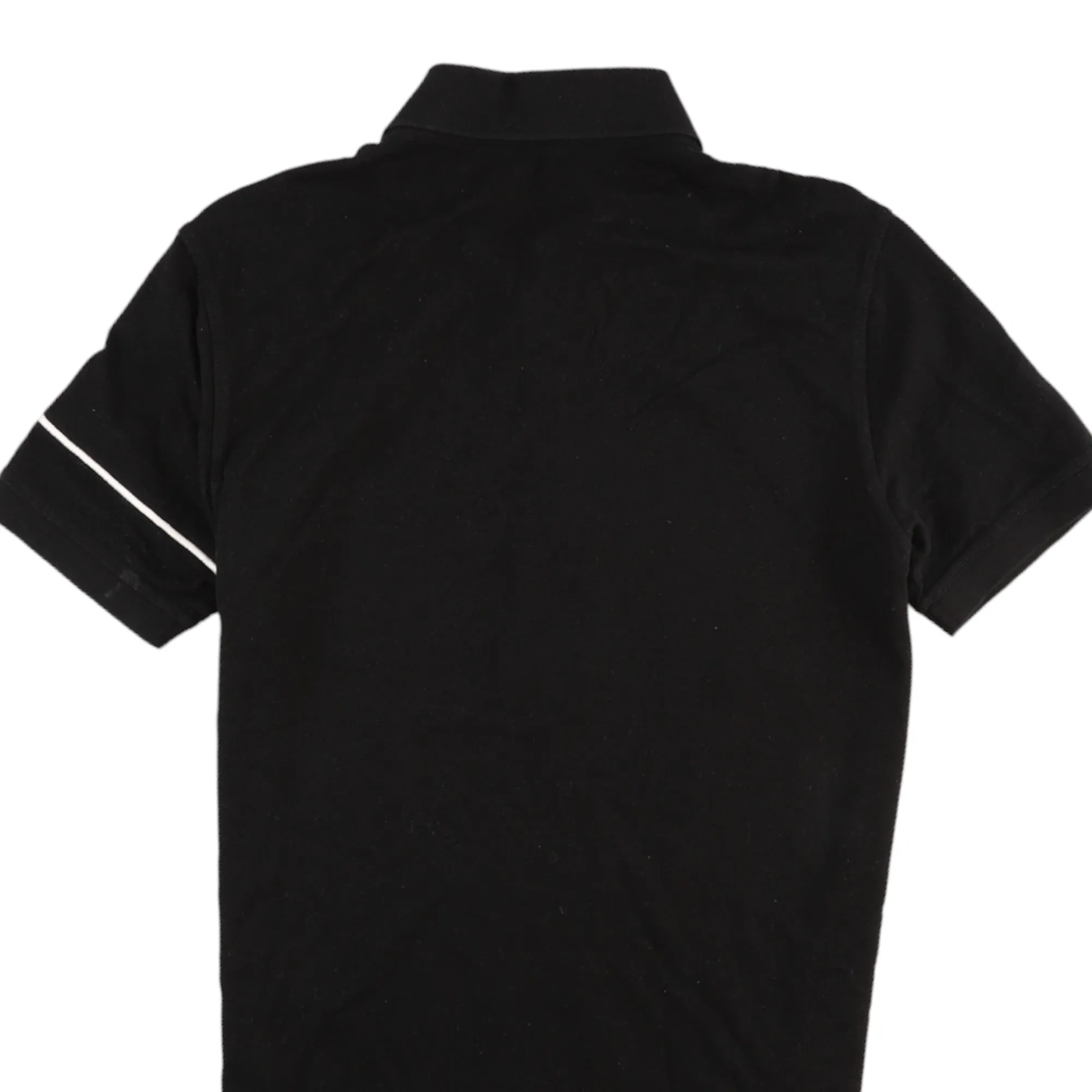 Men's Embroidered Logo Polo Shirt Black Size M