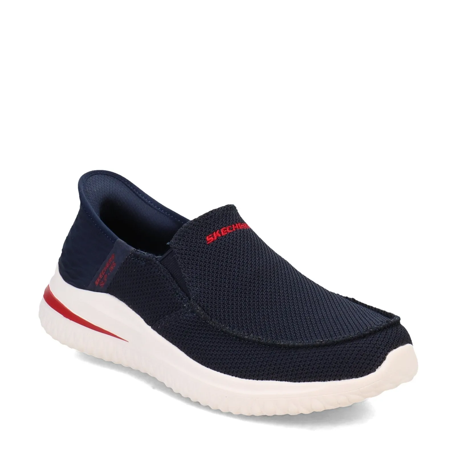 Mens Skechers Hand Free Slip Ons Navy Casual Delson 3.0 210604 NVY