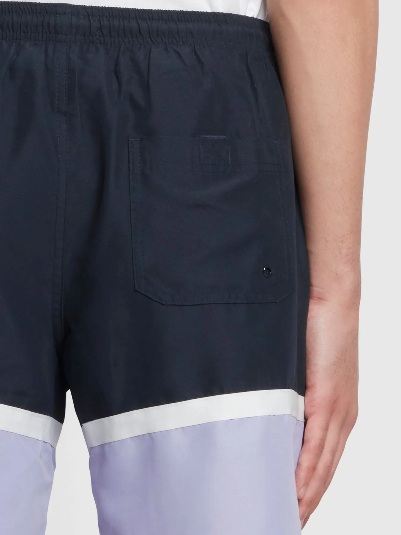 Murphy Cut & Sew Swim Shorts In True Navy